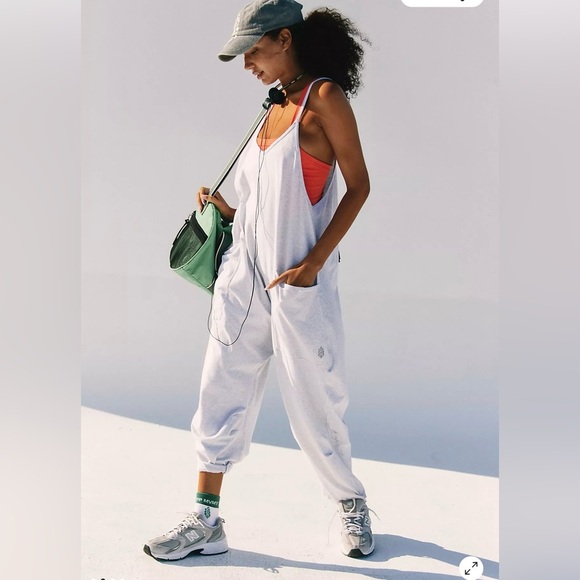 NWOT Free People Movement | Hot Shot Onesie In Orange size large - Picture 2 of 5